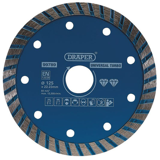 Diamantslijpschijf turbo Ø125x2,1x22,23mm