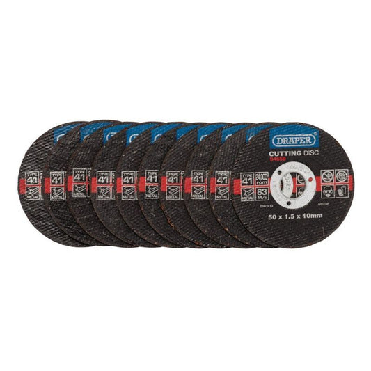 Doorslijpschijf Ø50x1.5mm (asgat 10mm), 10st