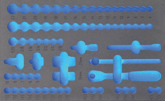 FOAM module leeg, tbv 130071 (3/8" doppenset)