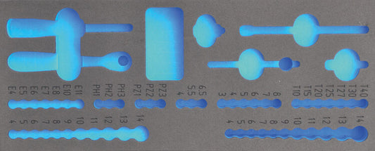 FOAM module leeg, tbv 140057 (1/4" doppenset)
