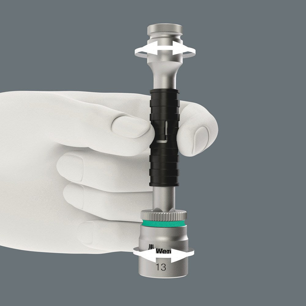 8796 SC ZYKLOP-VERLENGSTUK "FLEXIBLE-LOCK" MET VRIJLOOPHULS, KORT VOOR 1/2", 1/2 DUIM X 125.0 MM