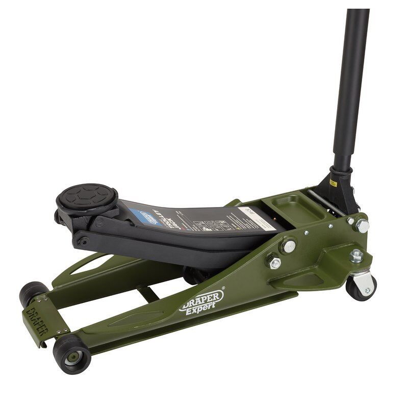 Garagekrik ultra laag, 3 ton turbo lift, nylon wielen (D23817)