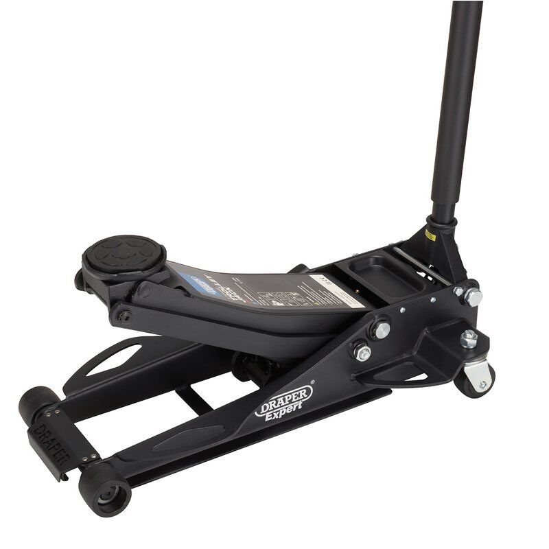 Garagekrik ultra laag, 3 ton turbo lift, nylon wielen (D28464)