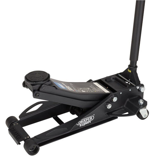Garagekrik ultra laag, 3 ton turbo lift, nylon wielen (D28464)