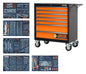Gereedschapswagen KING SIZE, 5 laden gevuld
