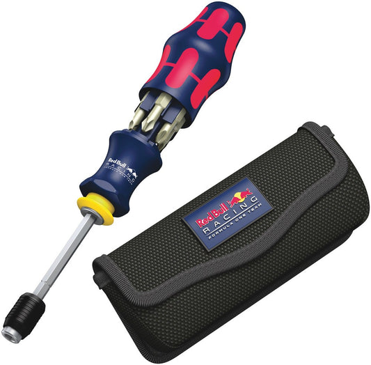 1x Kraftform Kompakt 20 Red Bull Racing met tas, 7-delig; 1x 889/4 R Rapidaptor universele bithouder