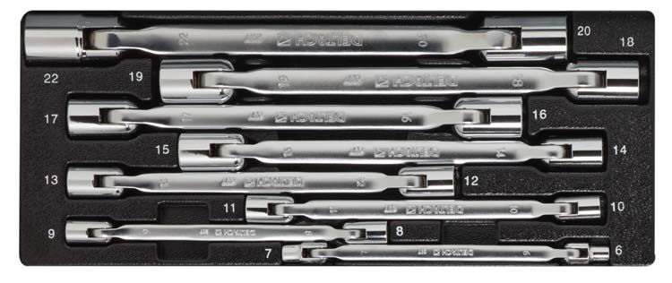 Kniesleutelset, 8dlg, S-Module