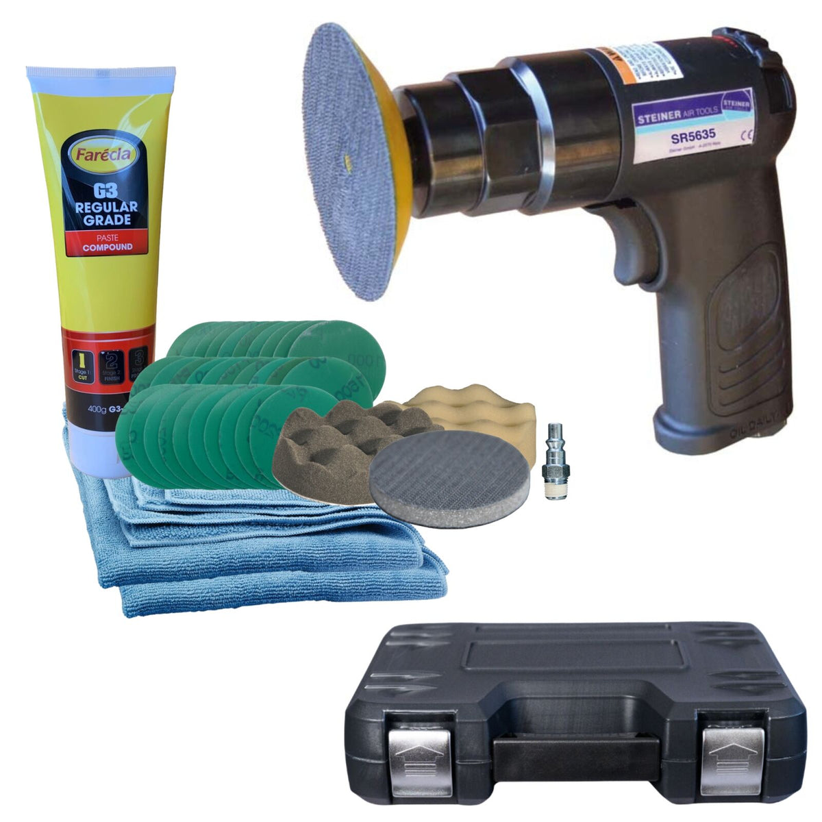 Koplamp polijst kit, in koffer