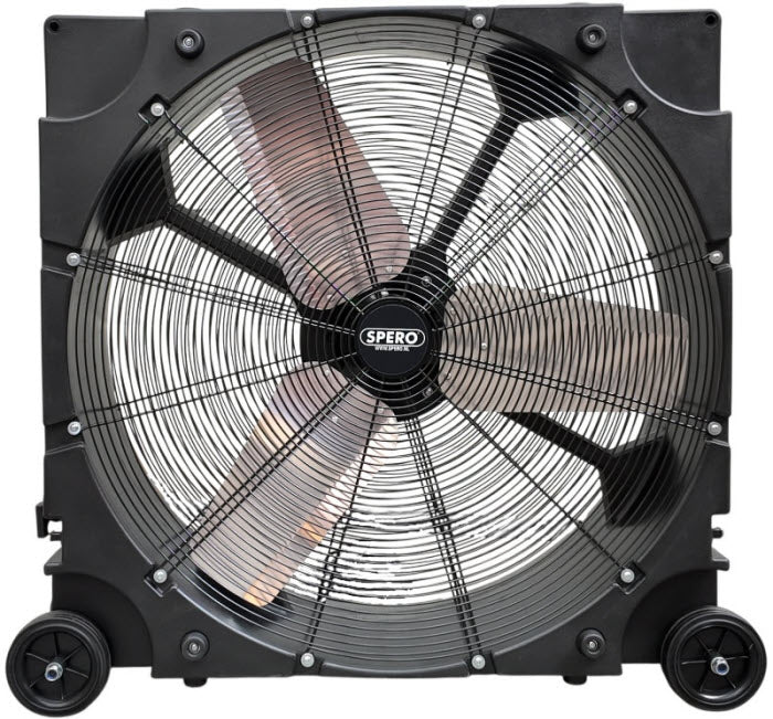 75cm TURBO Kunststof Vloerventilator Max:19.800 m3/h - Koppelbaar - SPK750