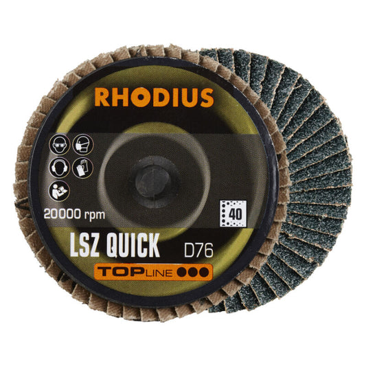 Lamellen schijf Roloc, Ø75mm, K40, 3st