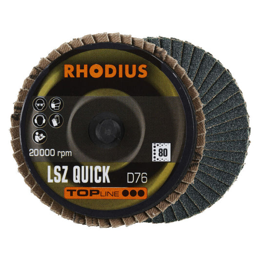Lamellen schijf Roloc, Ø75mm, K80, 3st