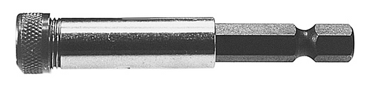 1/4" magneet bithouder tbv. 1/4" bits Met wartelmoer L=280mm