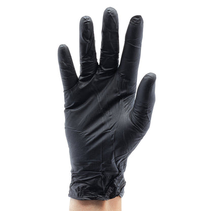 Nitril handschoenen zwart, L, 100st