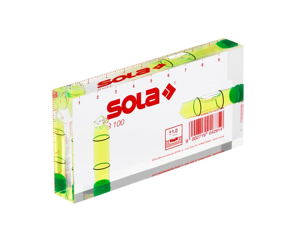 SOLA Compacte waterpas R 100 grün SB