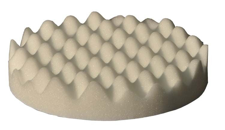 Polijstpad Ø150x30mm wafelstructuur (wit)