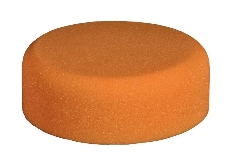 Polijstpad Ø150x50mm afgerond (oranje)