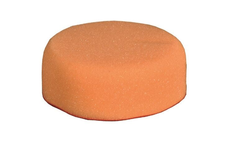 Polijstpad Ø80x25mm afgerond (oranje)