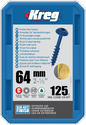 Kreg PH schroeven 64 mm blauw gecoat Maxi-Loc grof schroefdraad 125 stuks