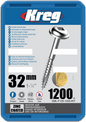 Kreg PH schroeven 32 mm verzinkt Maxi-Loc fijn schroefdraad 1200 stuks