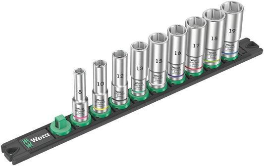 Dop-magneetstrip B Deep 1 doppenset 3/8"-aandrijving, 9-delig