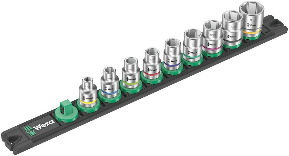 Dop-magn strip B Imperial1 Zyklop doppen 3/8"-aandrijving, inch, 9-delig