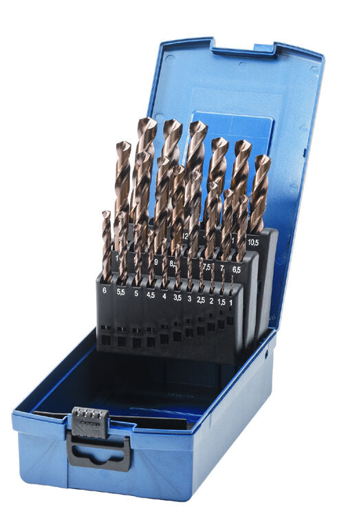 Spiraalborenset Cobalt t/m 13mm, 25dlg (731004)