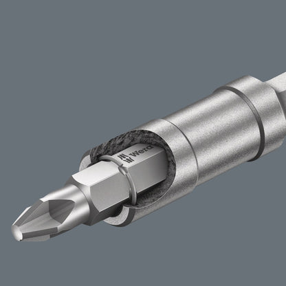 899/4/1 S UNIVERSELE BITHOUDER MET STERKE SPANRING, 1/4 DUIM X 100 MM