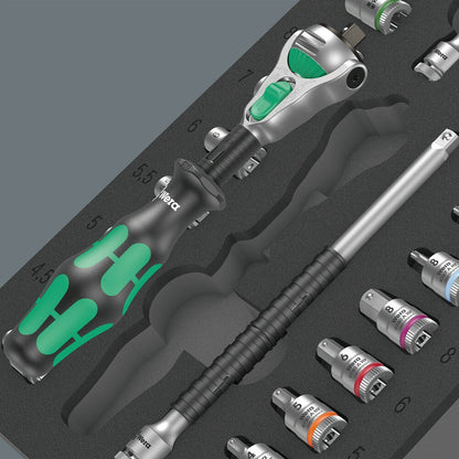 9720 Inzet met 8000 A Zyklop ratel 1/4" 37-delig