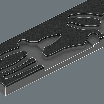 9780 Schuiminzet met KNIPEX tangen,3-dlg 1 x 180; 1 x 250; 1 x 160