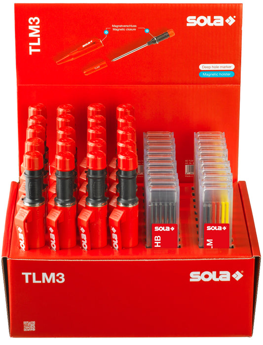 Display markers TLM3 SET, TLM reserve stift, 10x6 grijs, 10x6 kleuren set/20