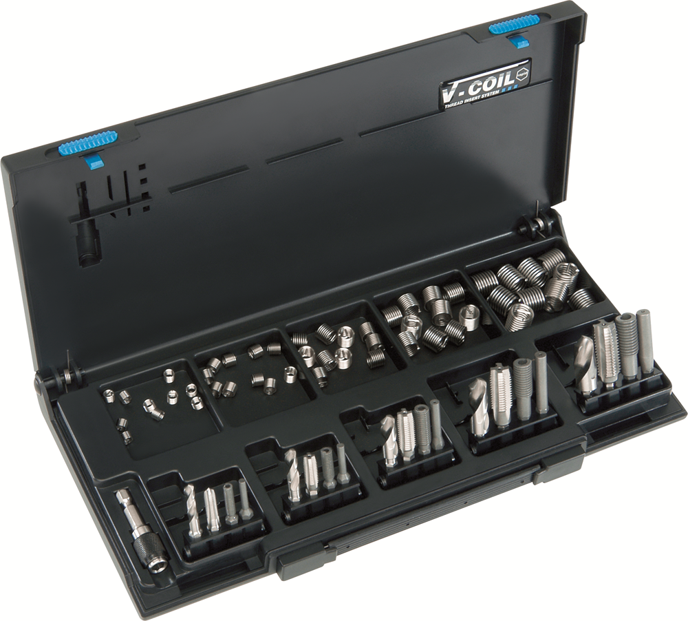 V-COIL rapid schroefdraad reparatie assortiment, M 5 - 12, STI-schroeftap-bits