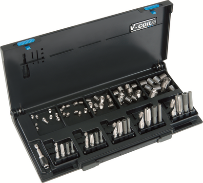 V-COIL rapid schroefdraad reparatie assortiment, M 5 - 12, STI-schroeftap-bits