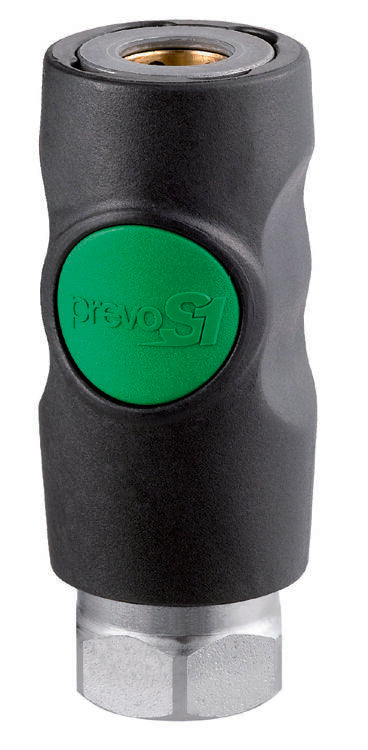 Veiligheidskoppeling 1/4" binnendr EURO (ESI-071101) groen