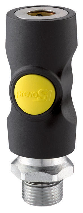 Veiligheidskoppeling 1/4" buitendr ORION (ASI-061151) geel